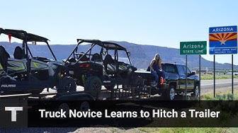 'Video thumbnail for Truck Novice Learns to Hitch a Trailer'