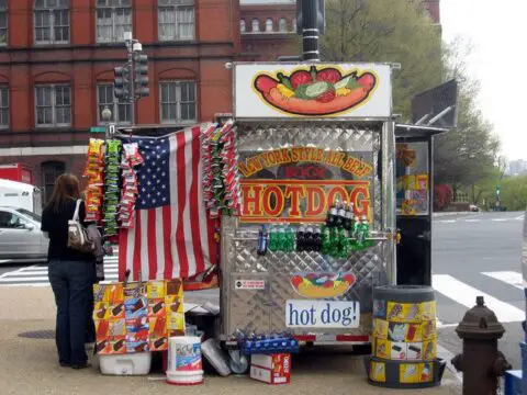 hot dog vendor city